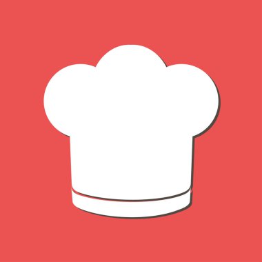 Chef şapka işareti simgesi. Şapka pişirme sembolü.
