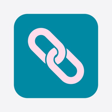 Bağlantı tek simge. Zincir bağlantı erkek.