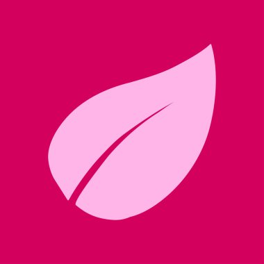 Yaprak simgesi. Taze doğal ürün. Organik ürün erkek. Düz tasarım stili.