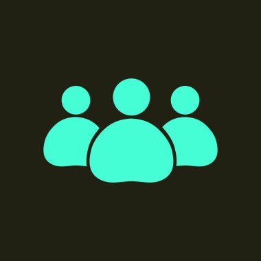 Takım iş simgesi. Ofis çalışanları ve iş takım.