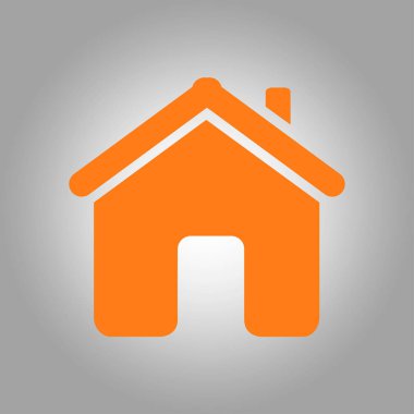 Düz stil vektör ev simgesini