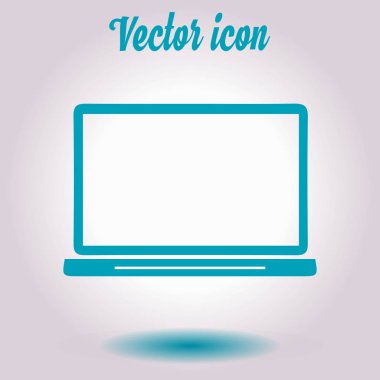 dizüstü bilgisayar kutsal kişilerin resmi, düz tasarım stili, vektör Eps 10, vektör çizim 