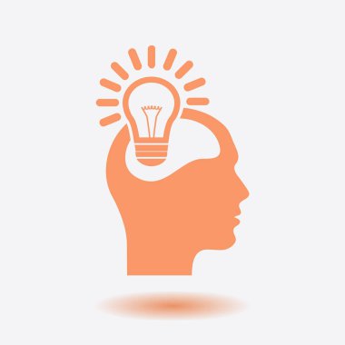 Yaratıcı fikirler ampul kavramı. Fikirler simgesi.