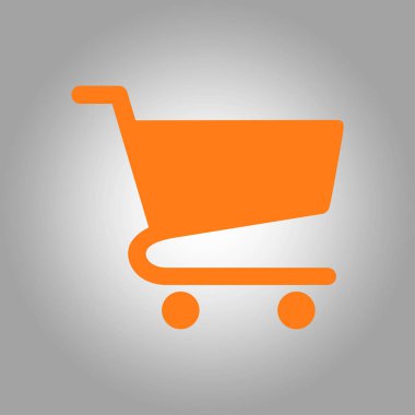 grafik alışveriş düz simgesi