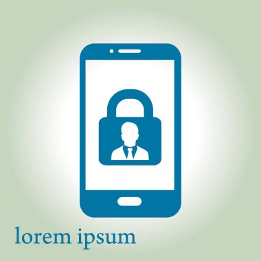 İnternet güvenliği konsepti ikonu. Tanımlama ve koruma simgesi.