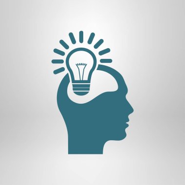 Yaratıcı fikirler ampul kavramı. Fikirler simgesi.