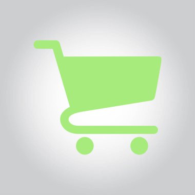 grafik alışveriş düz simgesi