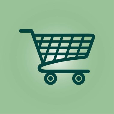 grafik alışveriş düz simgesi