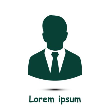 bir iş takım elbiseli adam kullanıcı simgesi.