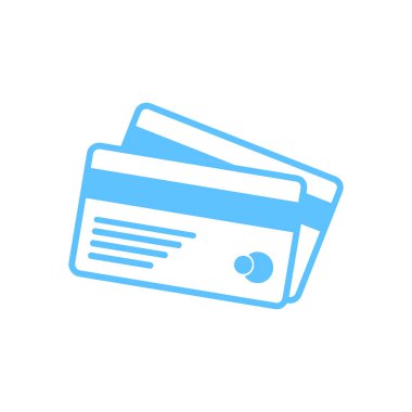 Vektör kredi kartları simgesi. Düz tasarım stili. EPS 10.