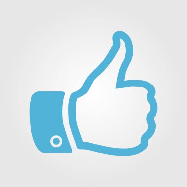 Simge gibi. El parmak tabela. Sembol başparmak. Düz tasarım stili. 