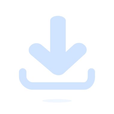 Simgesini indirin. Düğme yükleyin. Düz stil.