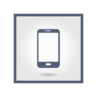 Akıllı telefon simgesinin vektör illüstrasyonu 