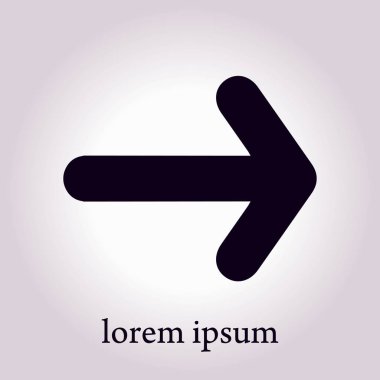 Ok simgesi. vektör illüstrasyonu