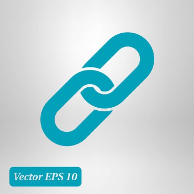 Bağlantı tek simge. Zincir bağlantı erkek.