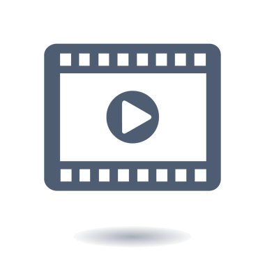 video simgesi. düz tasarım stili. vektör eps 10.