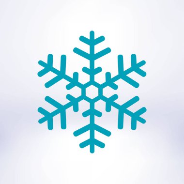 Kar tanesi simgesi. Yılbaşı dekorasyonu.