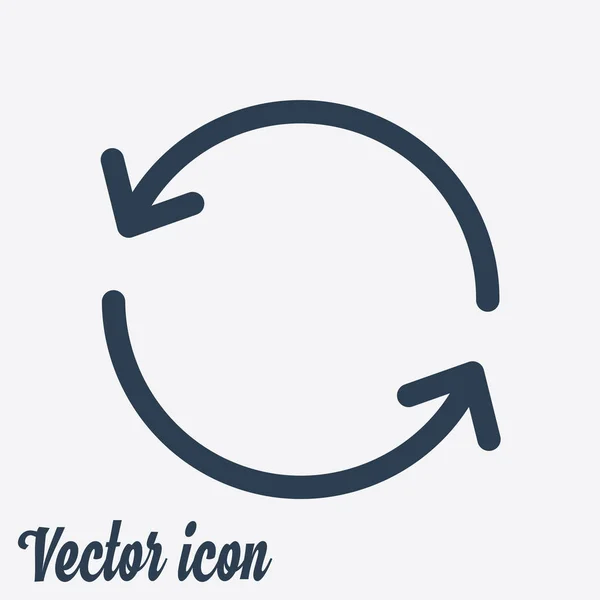 Signo Flecha Ciircular Icono Vector — Vector de stock