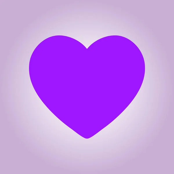 Valentýn Symbol Plochý Srdce Vektorové Ilustrace — Stockový vektor