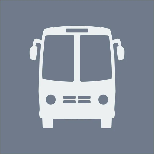 Icono Del Autobús Símbolo Autobús Escolar — Vector de stock