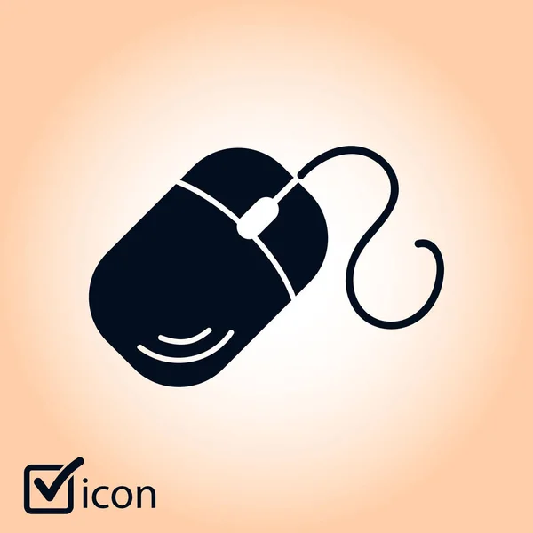 Símbolo Icono Ratón Ordenador — Vector de stock