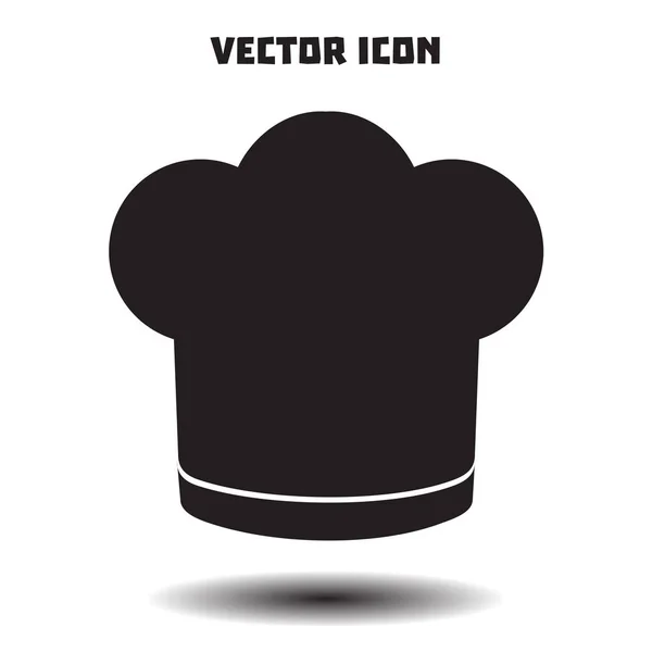 Chef Sombrero Signo Icono Sombrero Símbolo Cocina — Vector de stock