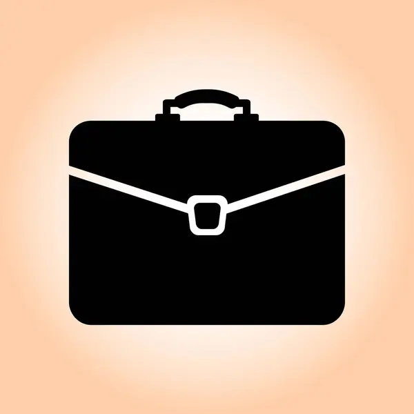 Briefcase Icon Vector Illustration Flat Design Style — Stock Vector
