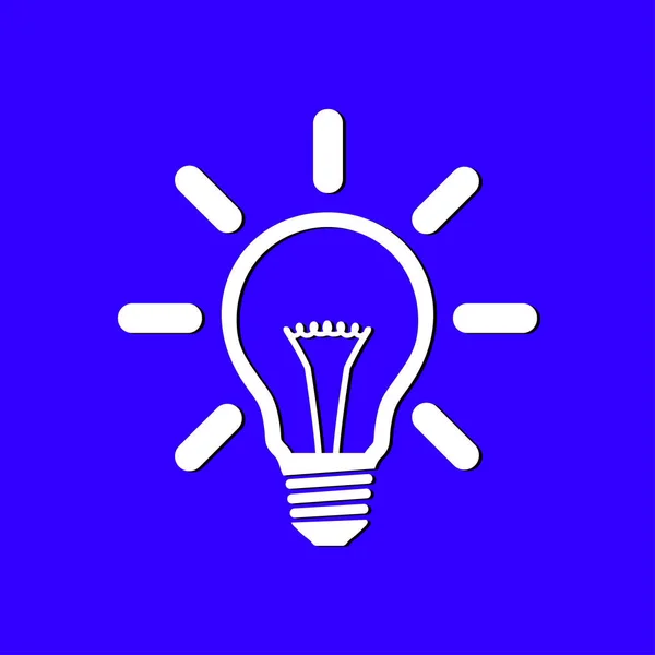 Знак Знака Светильника Символ Idea Bulb — стоковый вектор