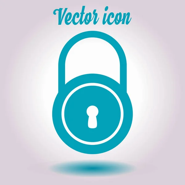 Icono Bloqueo Estilo Diseño Plano Vector Eps10 — Vector de stock