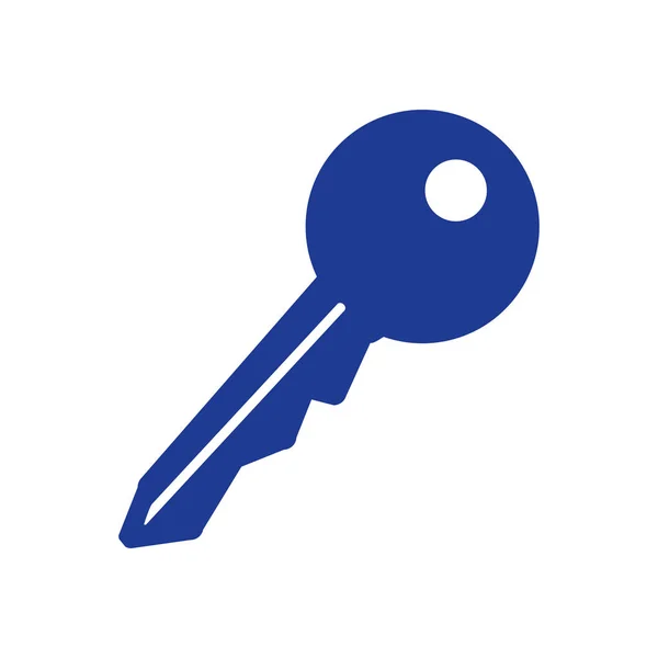 Kulcs Ikon Lock Simbol Biztonsági Jel Lapos Kivitel Stílus — Stock Vector