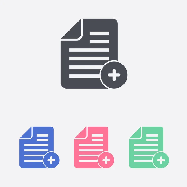 Documento Con Icono — Vector de stock