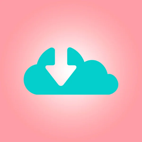Κατεβάσετε Από Σύννεφο Εικονίδιο Φορτώνω Κουμπί Σύμβολο Φορτίο — Διανυσματικό Αρχείο
