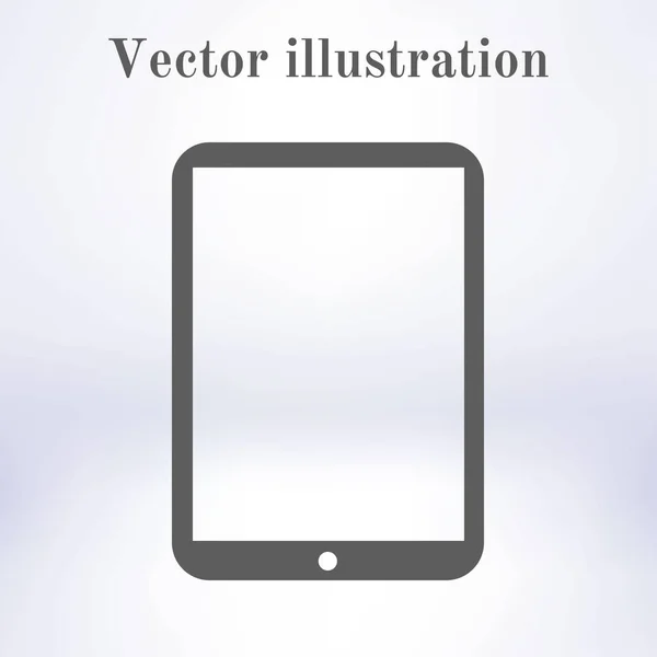 Moderni Digitaalinen Tabletti Kuvake Tasainen Muotoilu Kuvake Vektori Eps — vektorikuva