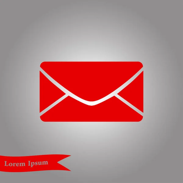 Плоска Піктограма Піктограми Letter Mail — стоковий вектор