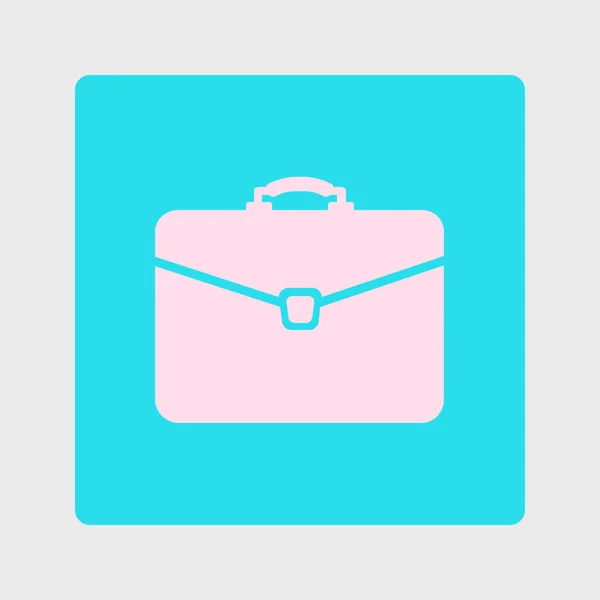 Briefcase Icon Vector Illustration Flat Design Style — Stock Vector