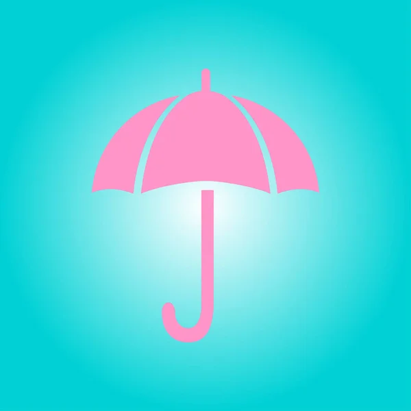 傘のアイコン 雨の保護シンボル — ストックベクタ
