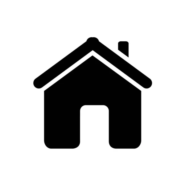 Icono Casa Vectorial Estilo Plano — Vector de stock