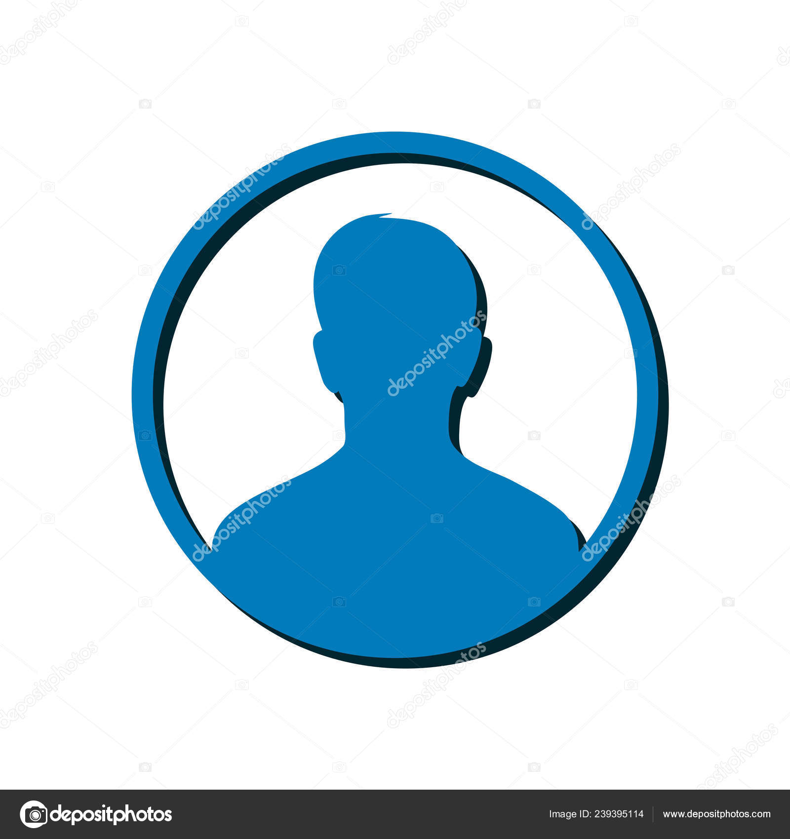 User profile icon. Avatar, user sign icon. Vector EPS 10.