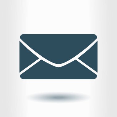 Düz simgesi mektup. Posta simgesini. 