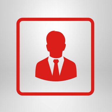 bir iş takım elbiseli adam kullanıcı simgesi.