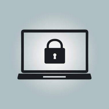 İnternet güvenliği konsepti ikonu. Tanımlama ve koruma simgesi.