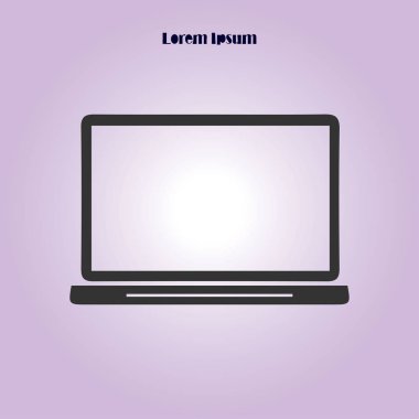 dizüstü bilgisayar kutsal kişilerin resmi, düz tasarım stili, vektör Eps 10, vektör çizim 