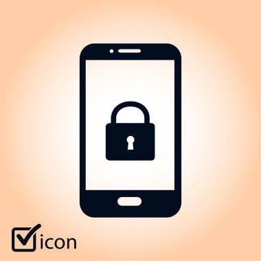 Internet güvenlik kavramı simgesi, kimlik ve koruma sembol, vektör çizim 