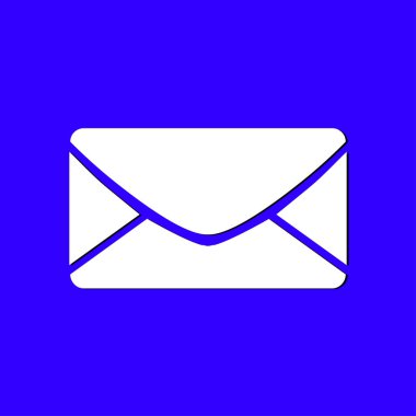 Düz simgesi mektup. Posta simgesini. 