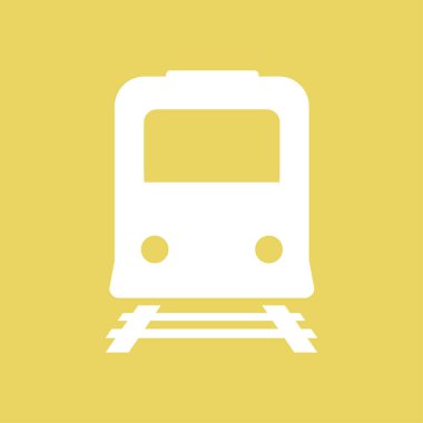 Tren simgesi. Metro erkek. Tren istasyonu işareti.