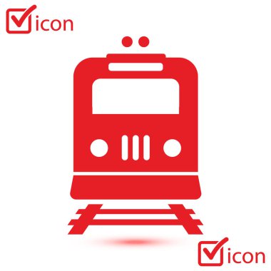 Tren simgesi. Metro sembolü. Tren istasyonu işareti.
