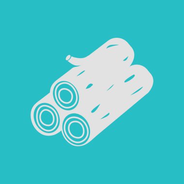 Ahşap simgesi. Tüm oduncu. Yenilenebilir kaynak erkek.