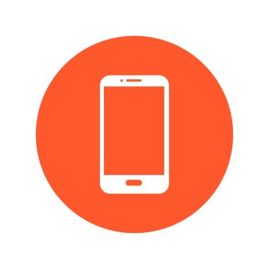 Akıllı telefon simgesinin vektör illüstrasyonu 