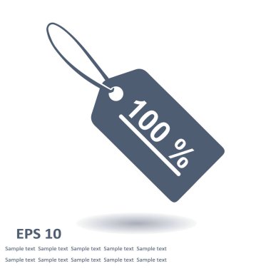 Satılık Etiketler simgesi. Düz tasarım stili. Vektör Eps 10.