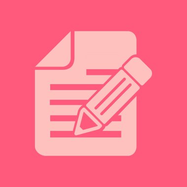 kalem simgesine sahip belge.